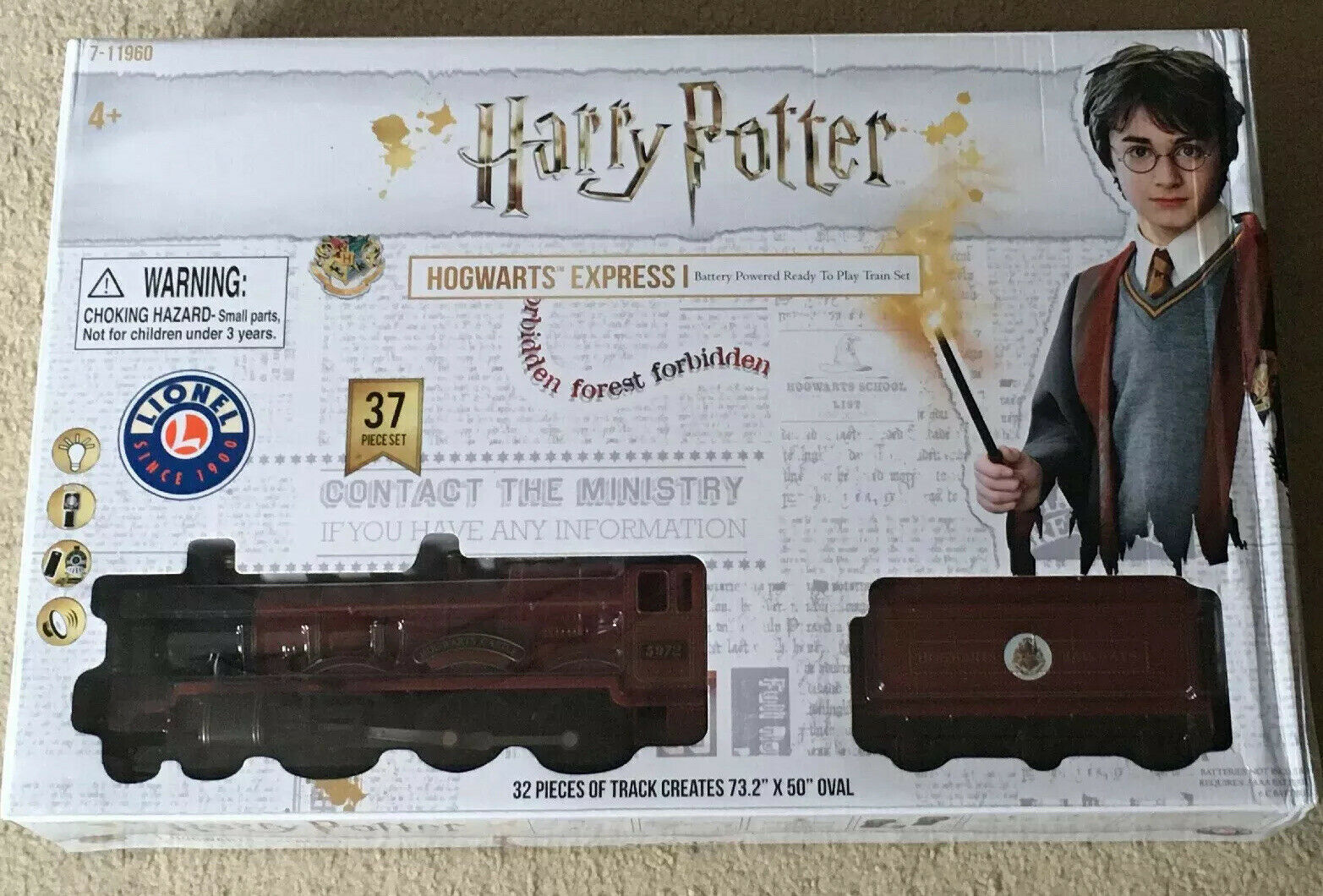 Lionel ~ 7-11960 Hogwarts Express Ready To Play Set Harry Potter