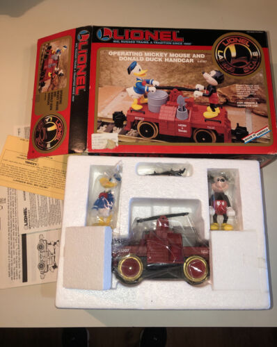 Vintage Lionel Large Scale Mickey Mouse & Donald Duck Handcar W/ Box 8-87207