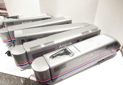 G Scale - Lgb Trains - 91950 Amtrak High Speed Set W/diner - Exc - No Box - Hb1
