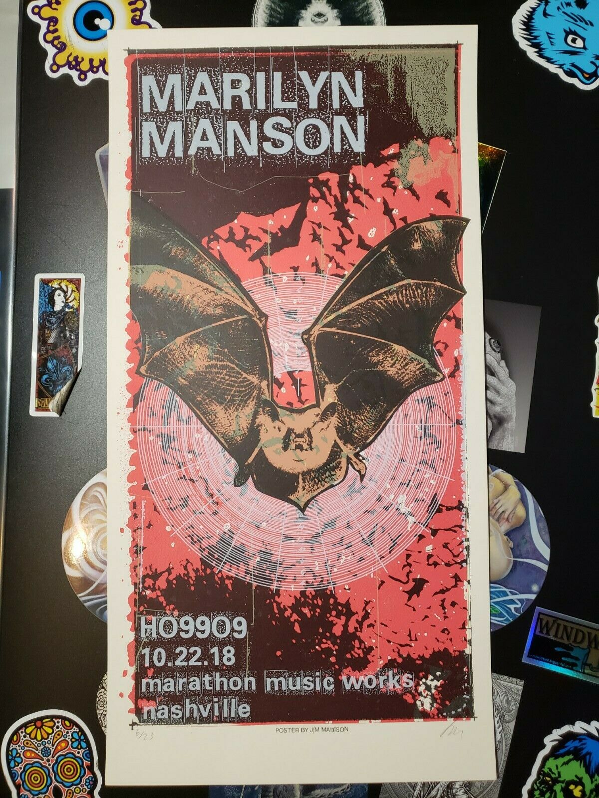 Marilyn Manson 2018 Nashville Jim Madison Gig Poster