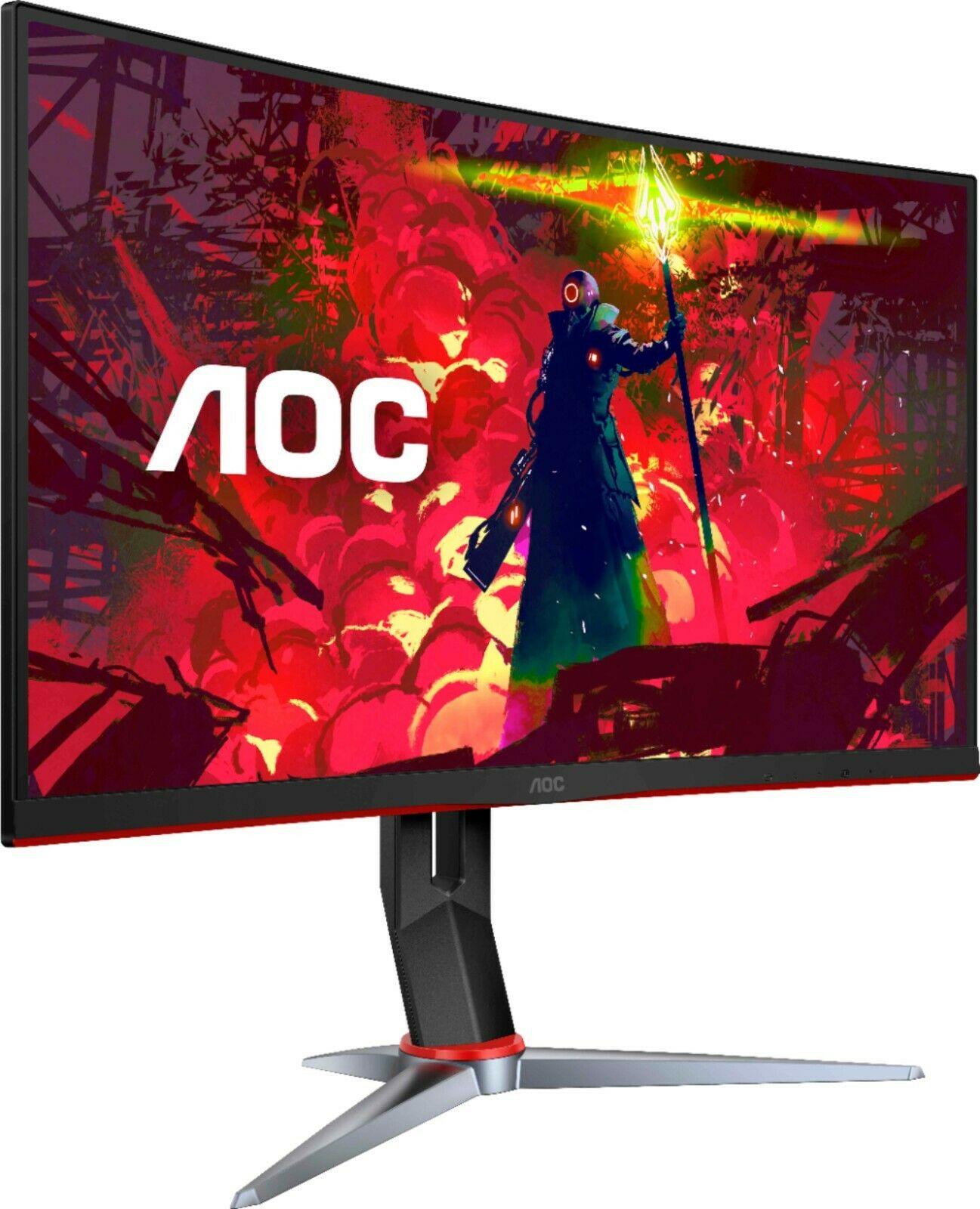 Aoc C27g2 27" Curved Gaming Monitor Fhd, 1500r Curved Va,1ms, 165hz (renewed)