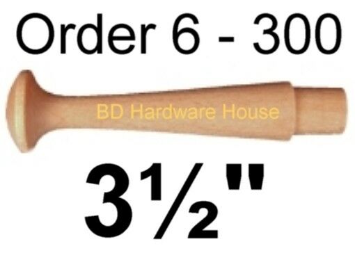 3 1/2" Standard Shaker Style Wood Peg Coat- Select - 6 To 300 Wooden Pegs