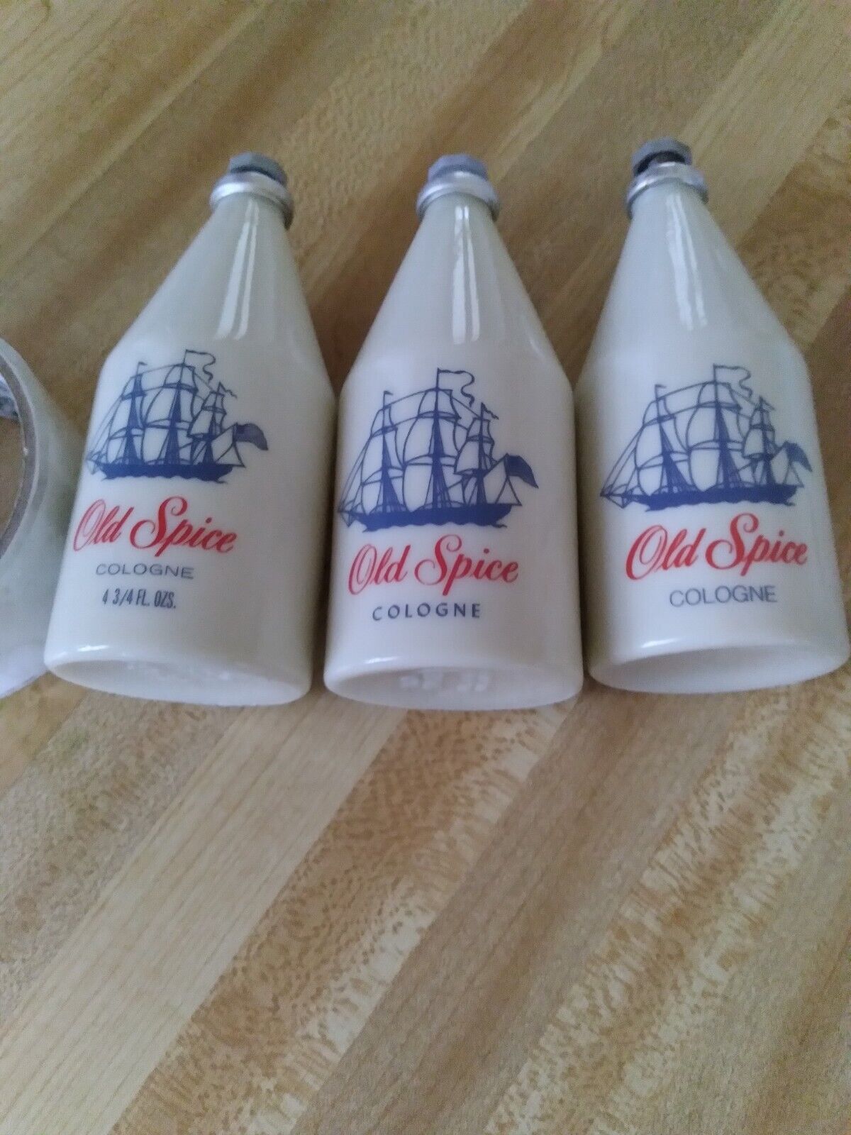 Vintage Old Spice Cologne Lot 3 Bottles Shulton Rare!!