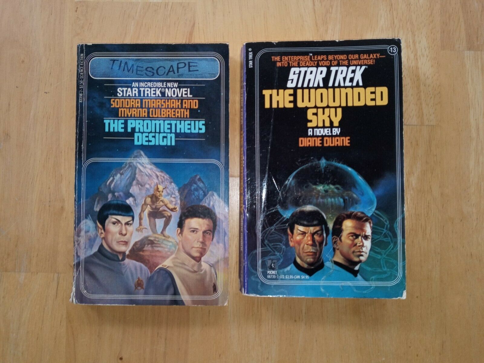 Lot Of 2 Star Trek Books 1980s