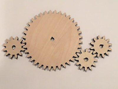 Wooden Gears, Multiple Sizes, Size Interchangeable, Multiple Thickness,