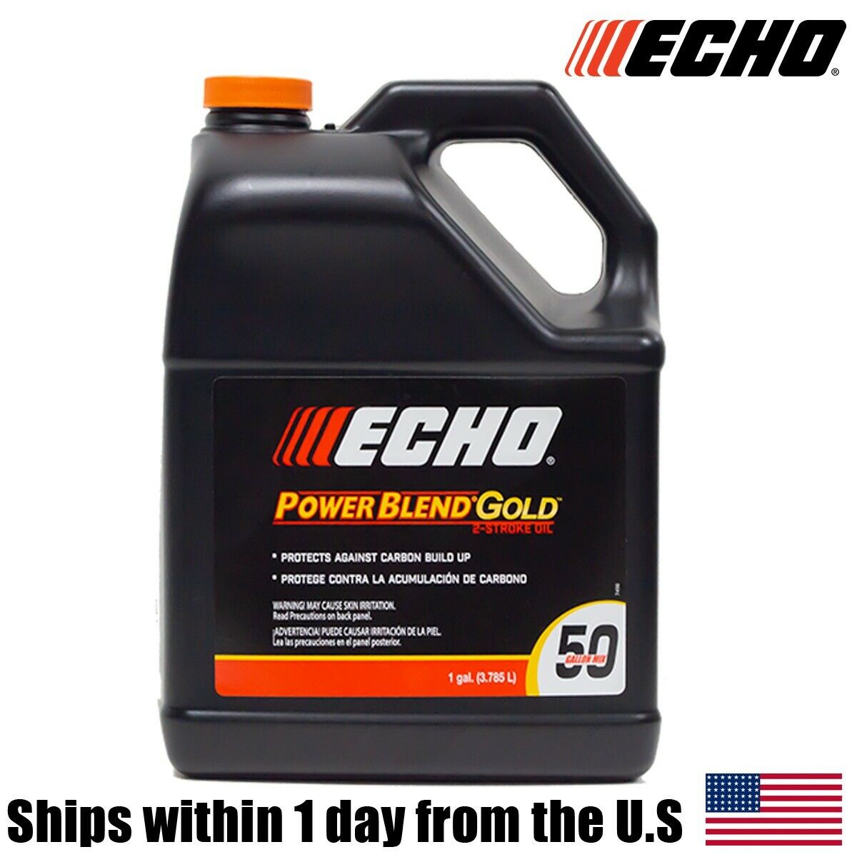 Echo One Gallon Bottles 2 Cycle Engine Oil Mix Extended Life Power Blend 6450050
