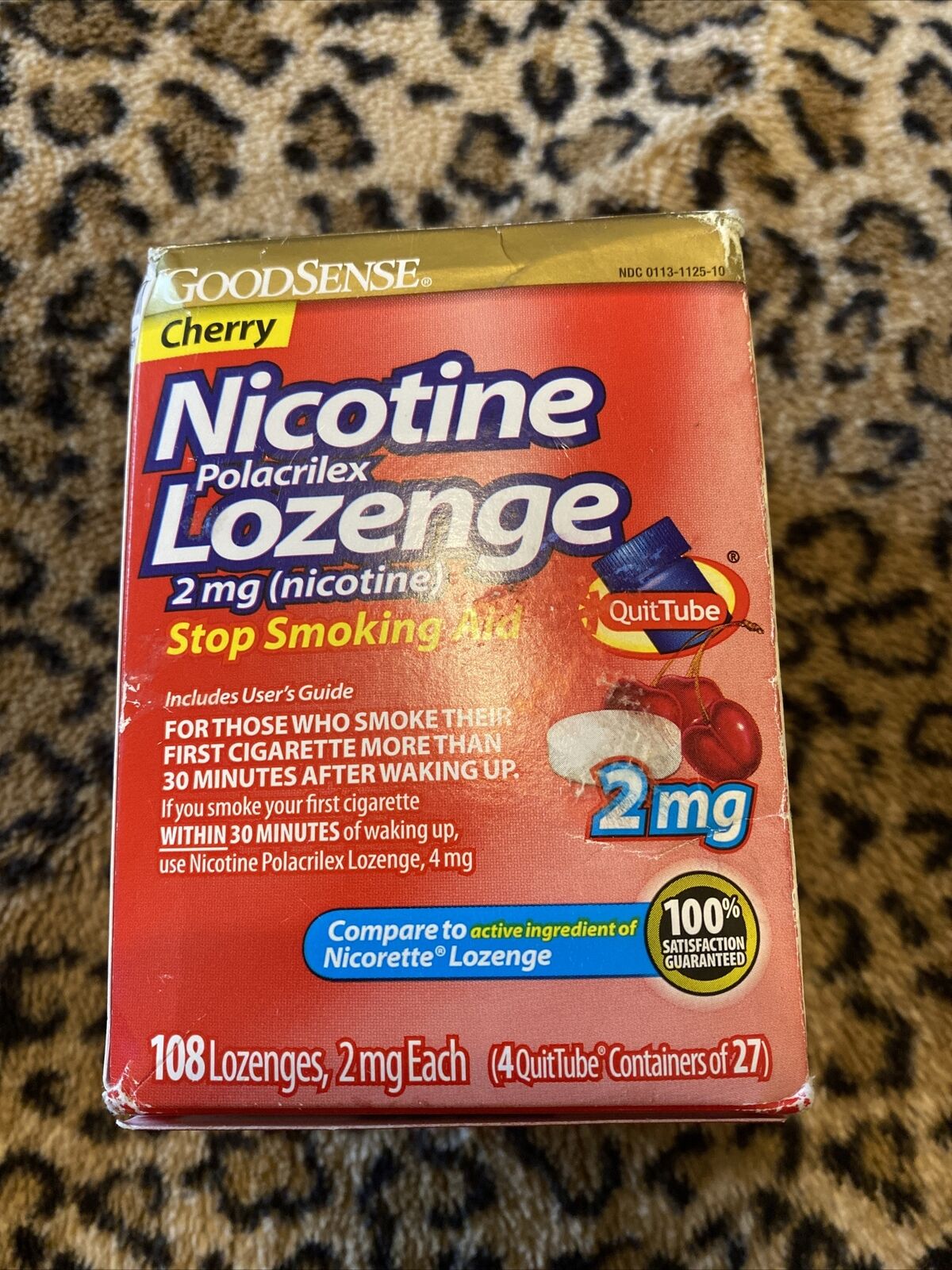 Good Sense Nicotine Lozenges 2mg Cherry Flavor 108 Count Expires 8/2022
