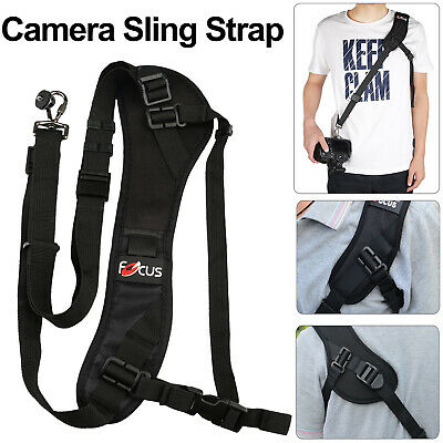 Quick Black Camera Neck Strap Shoulder Belt Sling For Dslr Digital Slr
