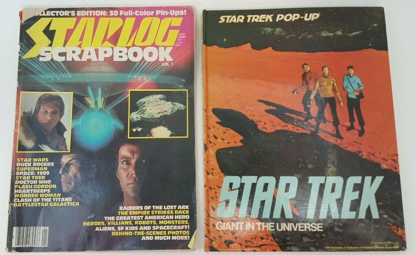 Star Trek Starlog Scrapbook Vol.1 Pop-up Book A Giant In The Universe Lot Used