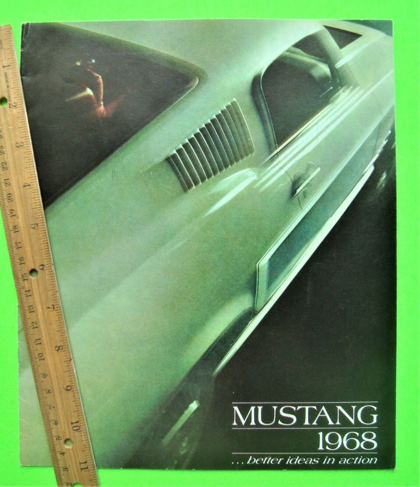 Original 1968 Ford Mustang Color Brochure 16-pg Gt Coupe Conv'tible Fastback 2+2