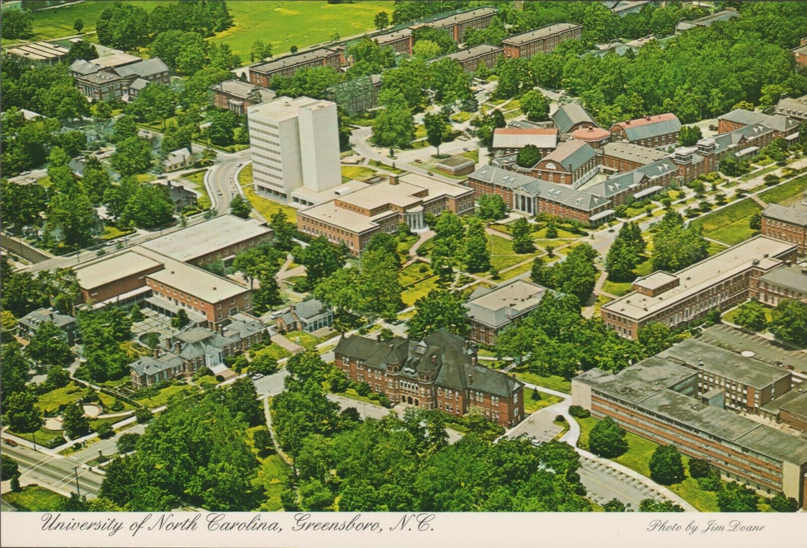 Aerial View - University Of North Carolina - Greensboro, Nc