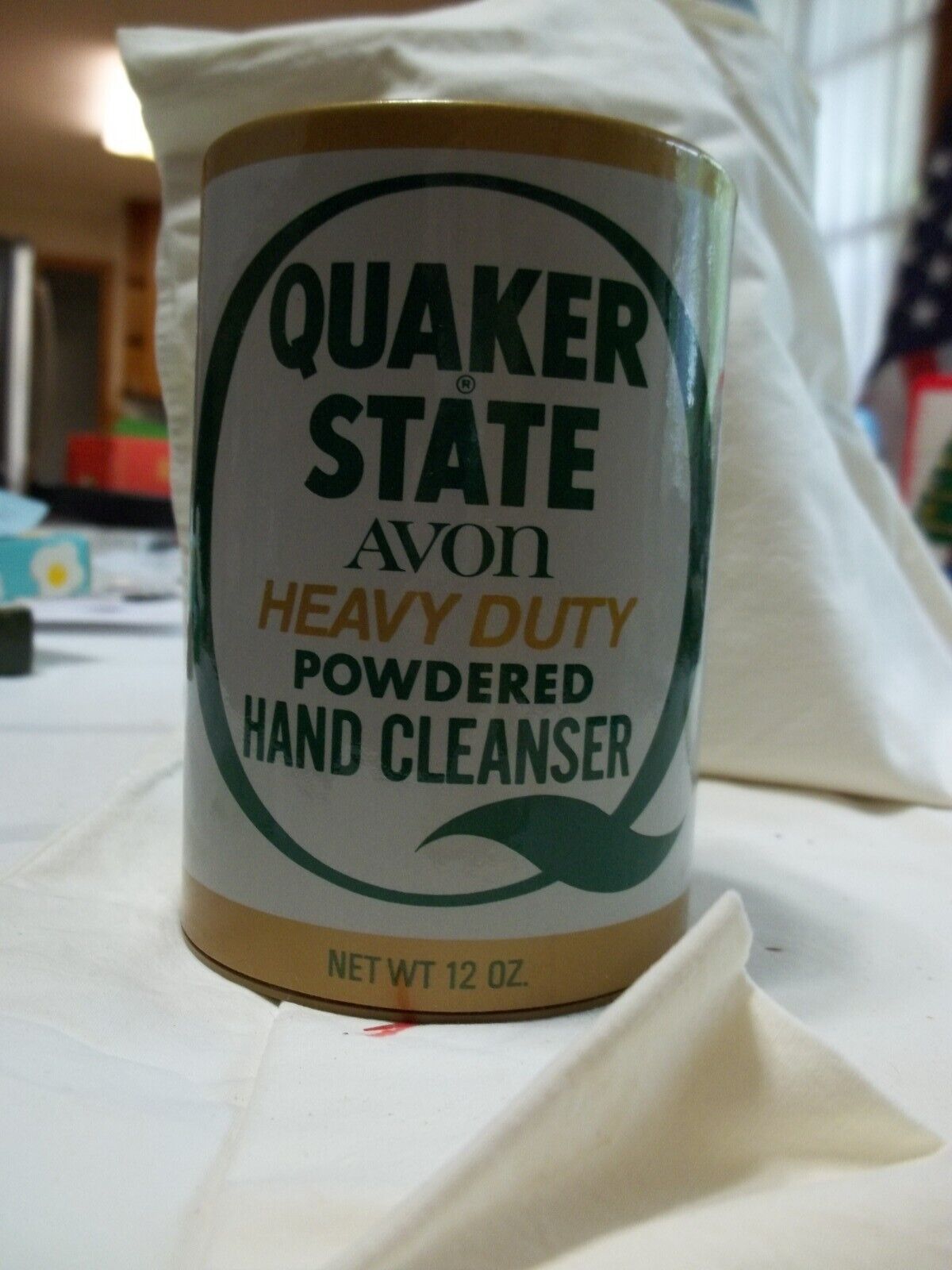 Vintage Nos Avon Quaker State Heavy Duty Powdered Hand Cleanser, Full, Unused