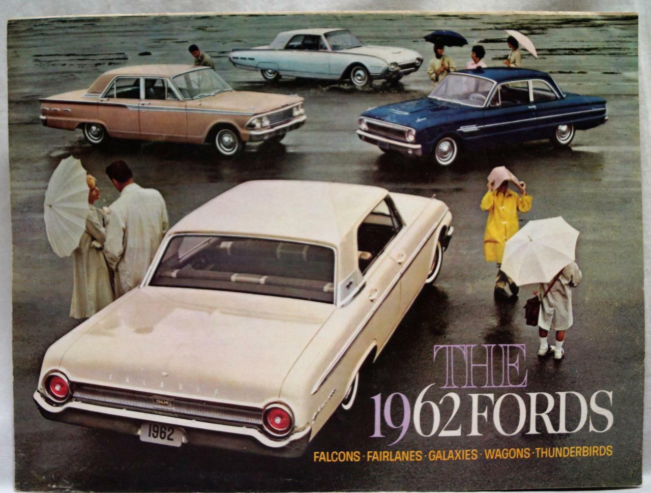 1962 Ford (all Models) Automobile Car Advertising Sales Brochure Guide Vintage