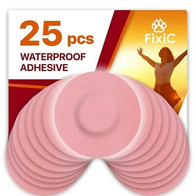 Fixic - Freestyle Libre Adhesive Patches 25 Pcs - Good For Enlite - Color Pink
