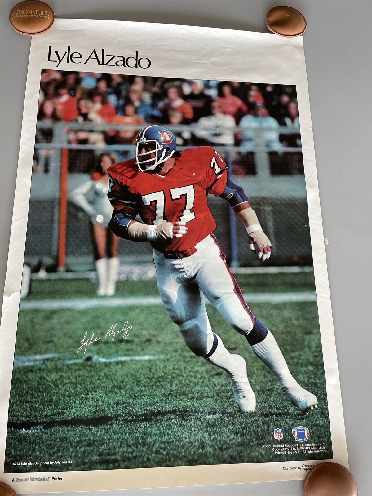 Lyle Alzado 1978 Sports Illustrated Poster - Denver Broncos