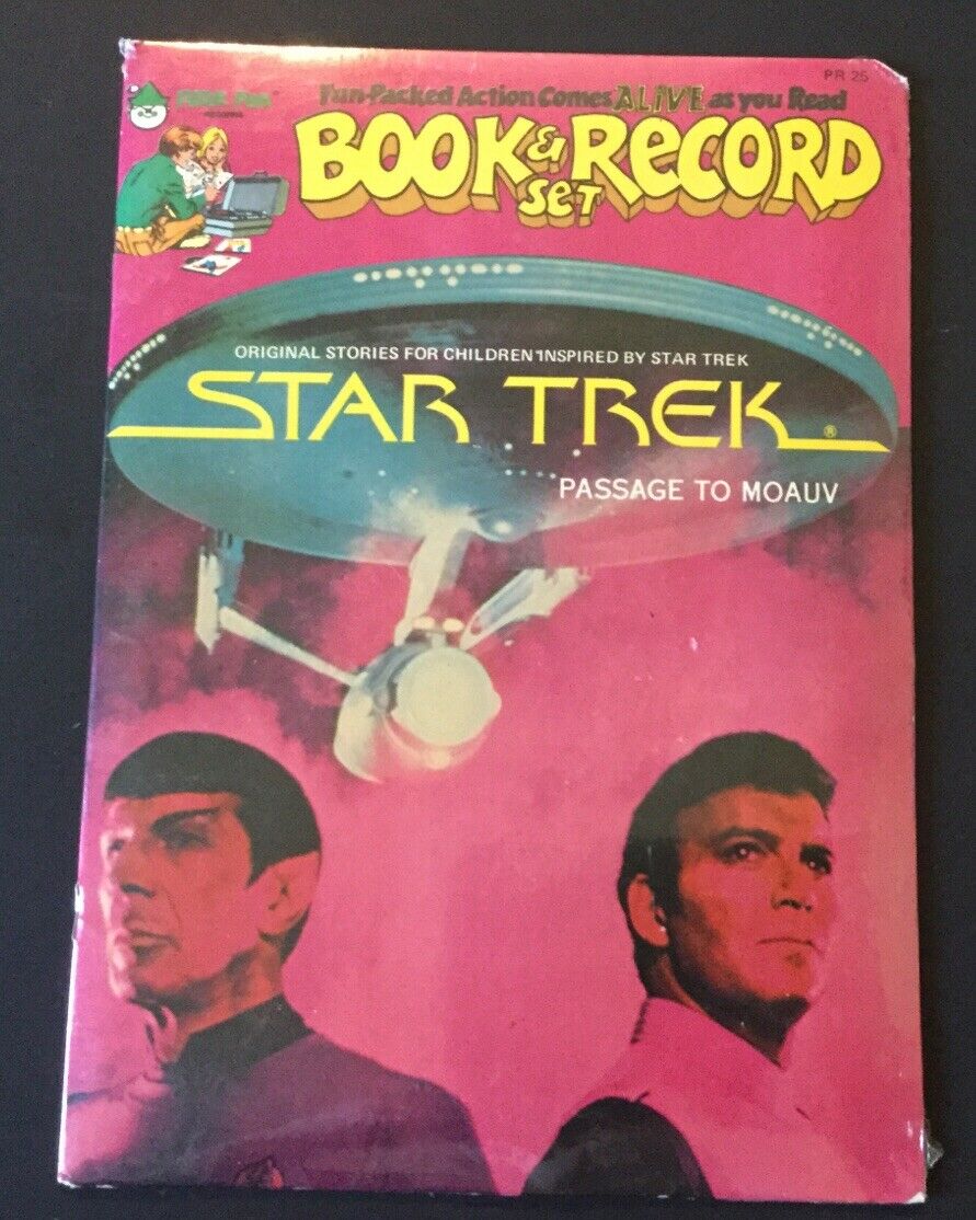 Star Trek Passage To Moauv Vintage Book And Record Set Sealed