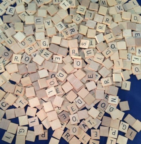 Vintage Old Style Usa Scrabble Letter Tile Wooden, Great For Crafts