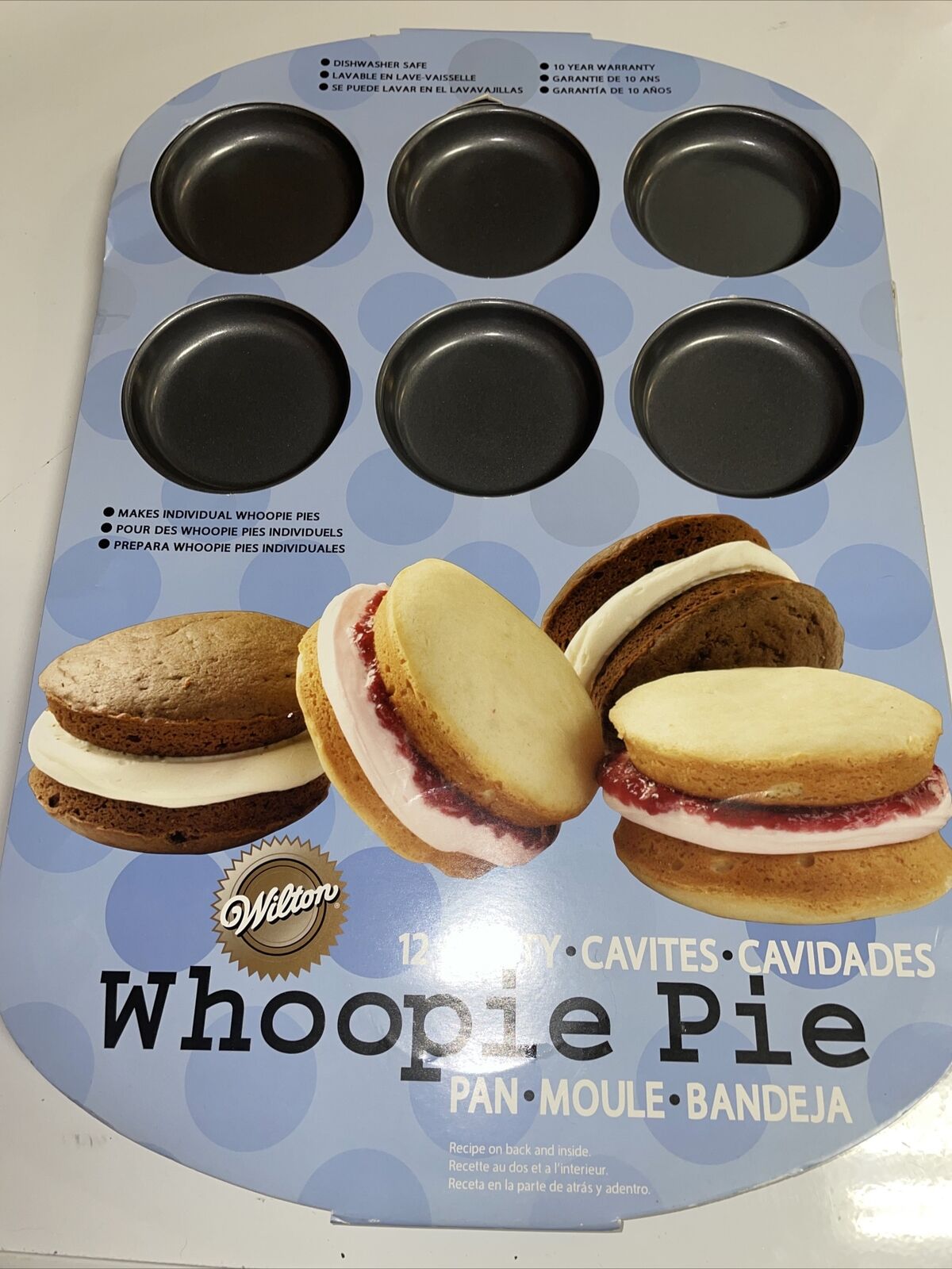 Wilton Nonstick 12-cavity Whoopie Pie Pan Brand New