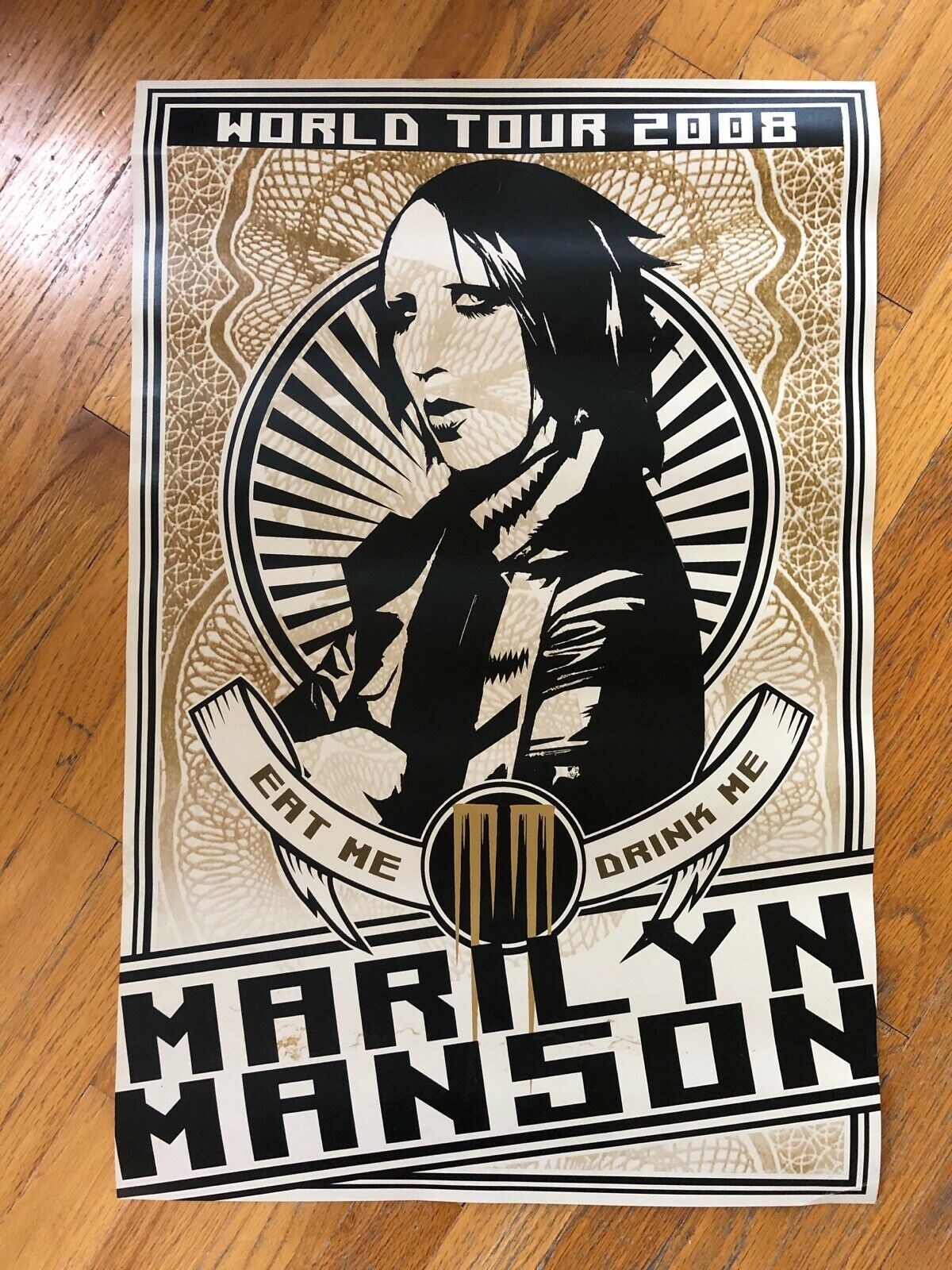 Marilyn Manson 2008 World Tour "eat Me, Drink Me" Poster