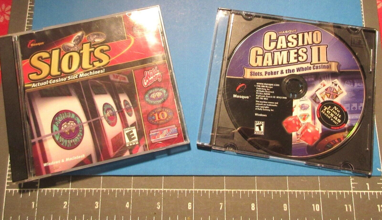 Collect: 1998 Lot 2 "slots-casino Games Ii"~masque Actual Igt Cd Pc Windows/mac