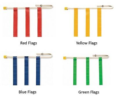 Martin Sports Dozen (12) Adjustable Flag Football Belts, Quick Release, 3 Flags