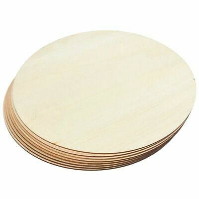 8-pack Unfinished Wood Circle Round Wooden Cutout For Diy Craft Supplies