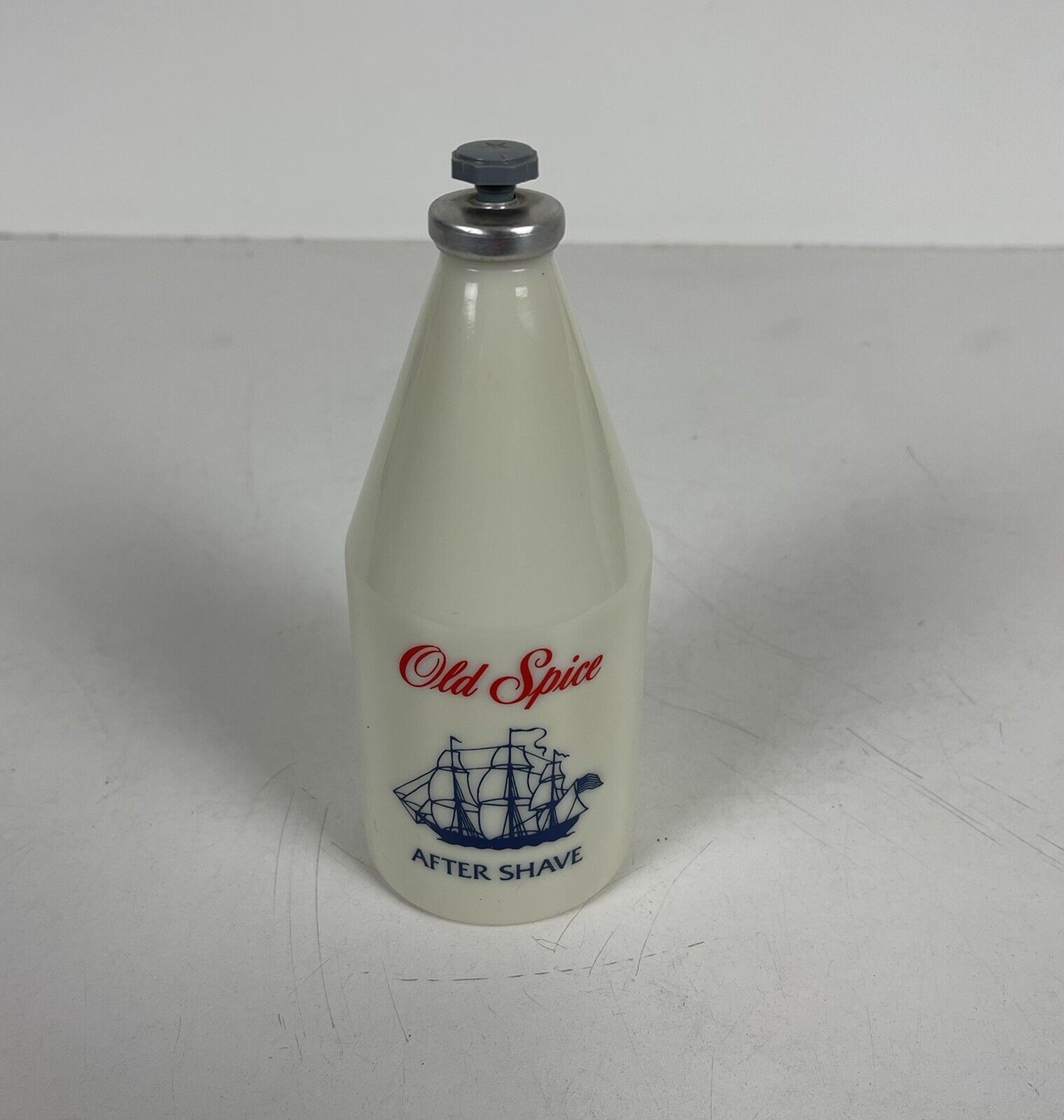 Vintage Old Spice After Shave Splash Shulton Milk Glass Clifton Nj 8-1/2 Fl Oz
