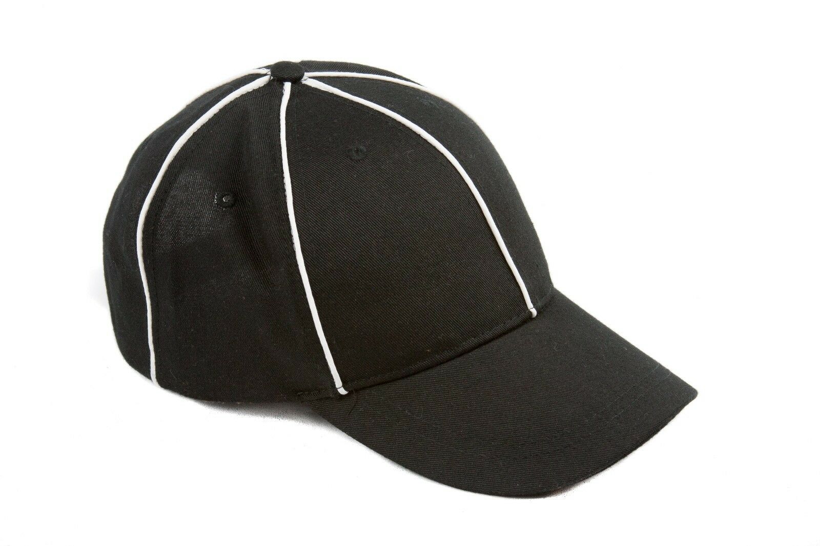 Murray Sporting Goods Referee Hat Black With White Stripes Official Referee Cap