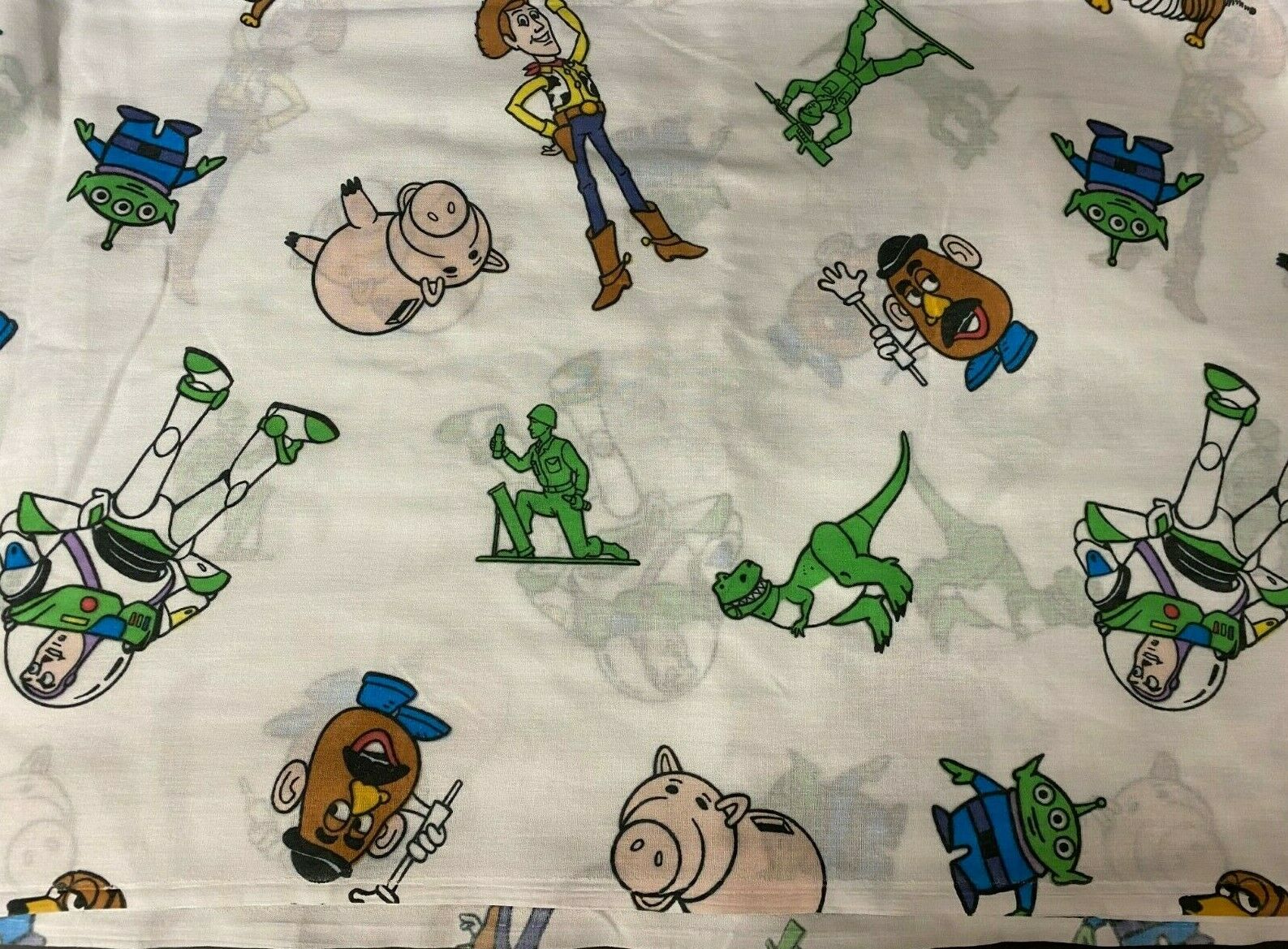 Vintage Toy Story Bedding Twin Sheets Flat Fitted Woody Buzz Light Year Disney