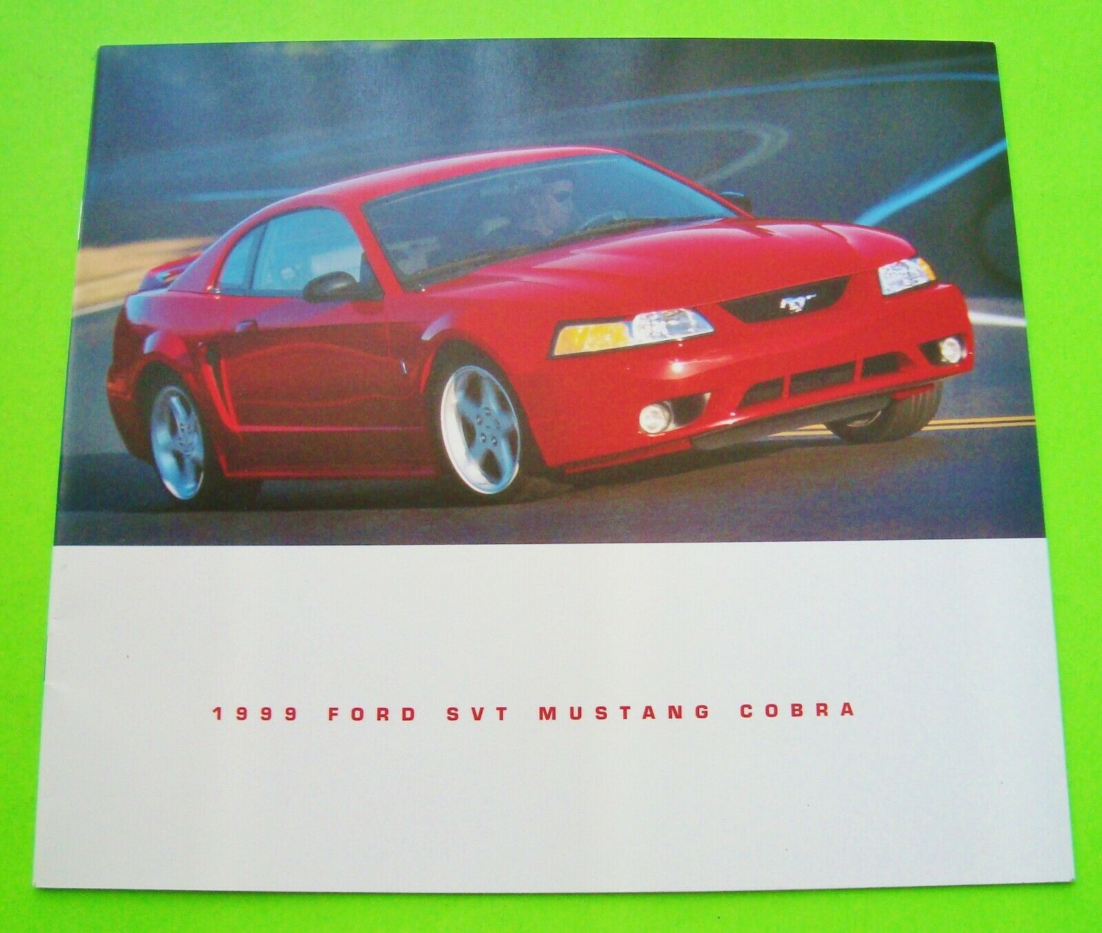 1999 Ford Mustang Cobra Svt Dlx Color Brochure 20-p Cobra Convertible Coupe Xlnt