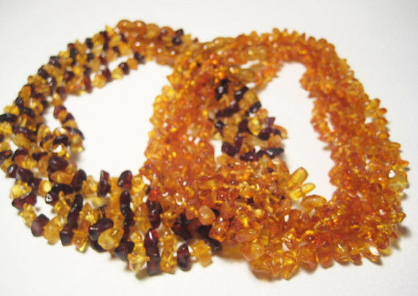 Lot-10  Genuine  Baltic Amber   Necklaces.  33cm Long 13 Inches
