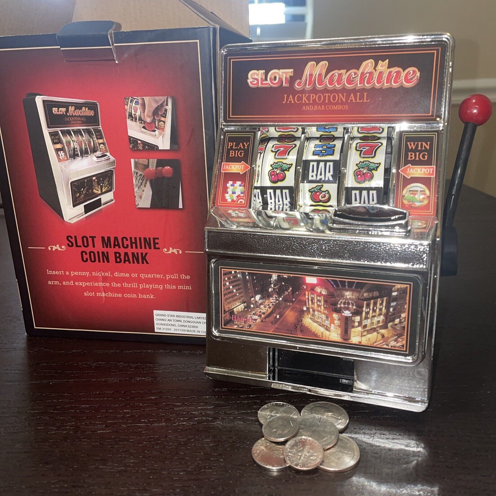 Slot Machine Coin Bank
