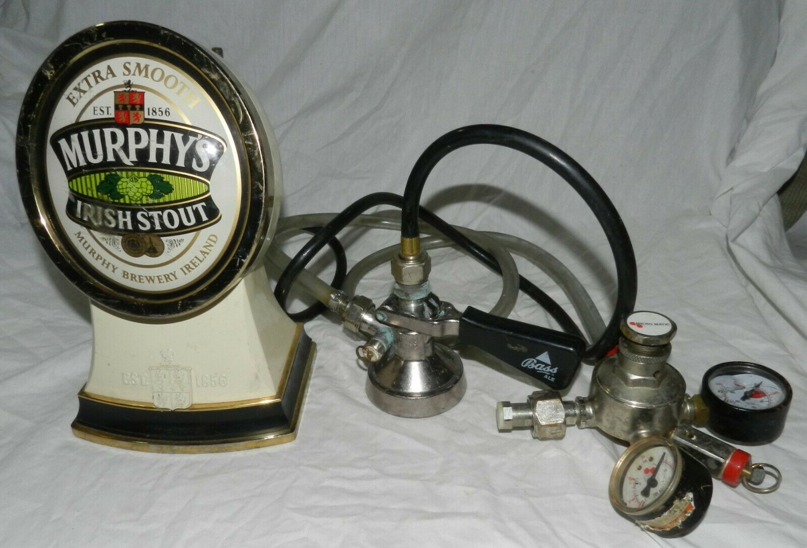 Murphy's Irish Stout Beer Tap With Hoses And Gauges