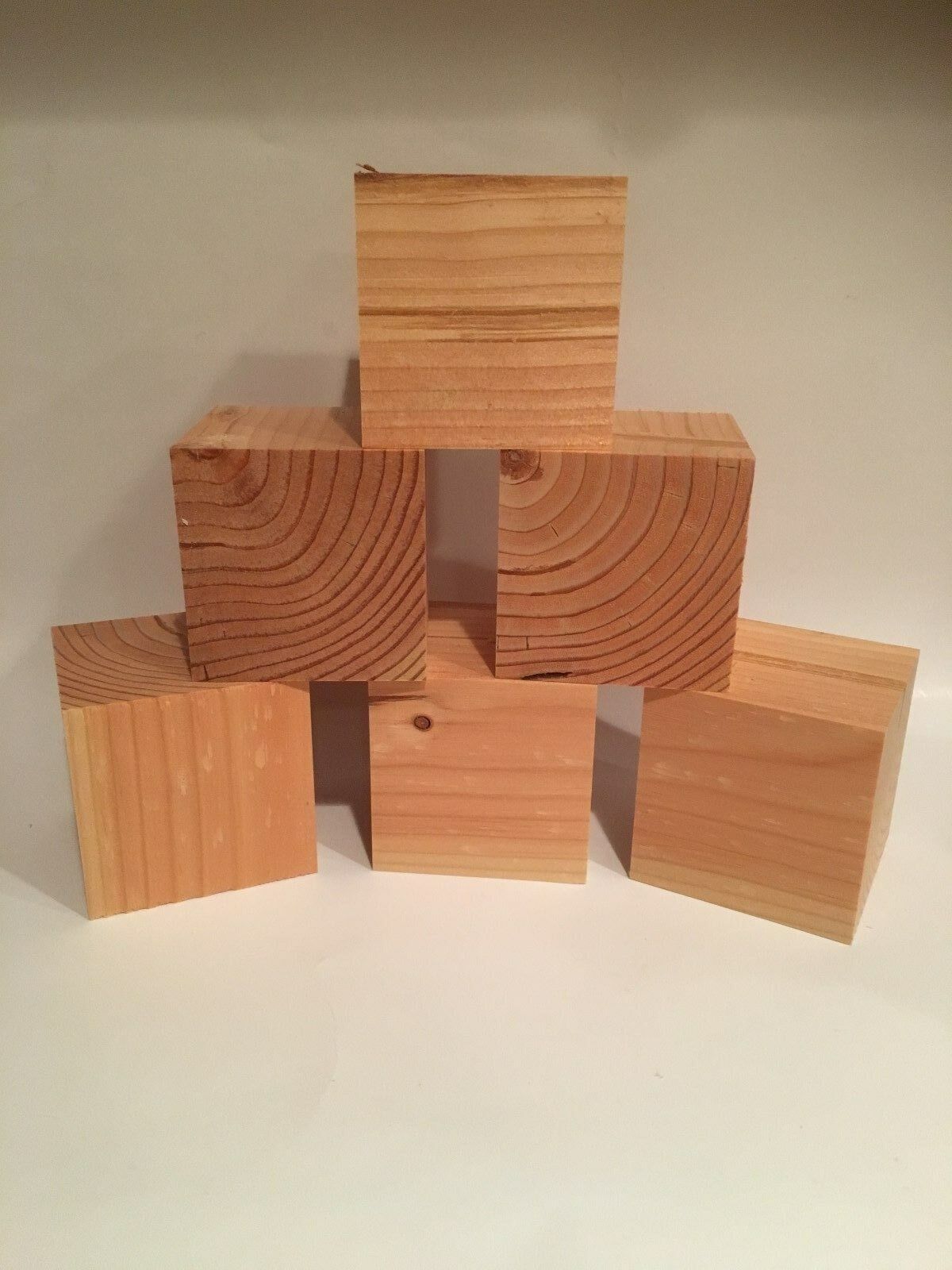 Crafting Supplies - 3" Wooden Crafting Block, Blocks, 3x3 Inch, Cube