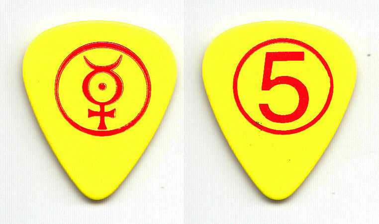 Marilyn Manson John 5 Signature Yellow/red Version #1 Guitar Pick - 2000 Tour